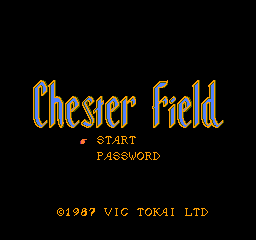 Chester Field - Ankoku Shin heno Chousen (Japan) Title Screen